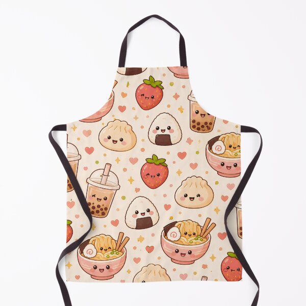 Item preview, Kawaii Asian Food Pattern - Cute Ramen Boba Onigiri Dumpling designed and sold by Knacky Print.