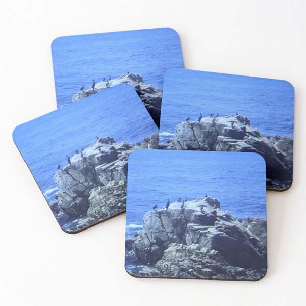 Item preview, Vintage Ocean Slide - Birds Resting on Sea Rock designed and sold by whimsiqueer.
