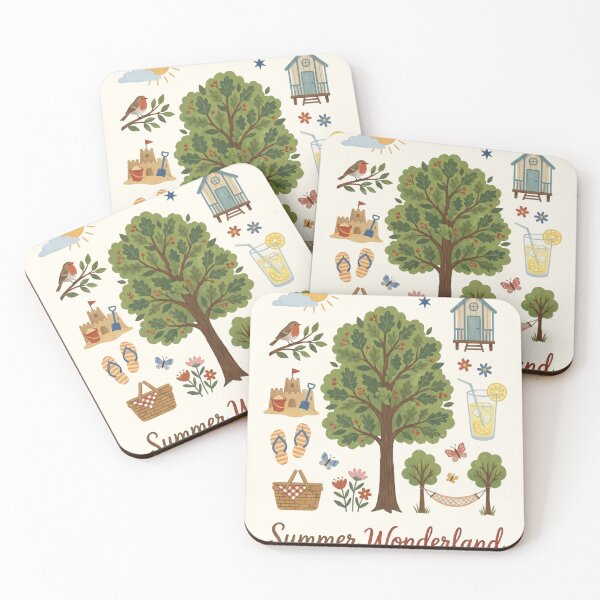 Item preview, Summer Wonderland - Sunny Beach & Vacation Illustration designed and sold by Pasteltone.