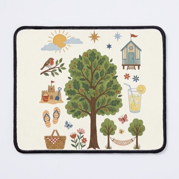 Item preview, Summer Wonderland - Sunny Beach & Vacation Illustration designed and sold by Pasteltone.