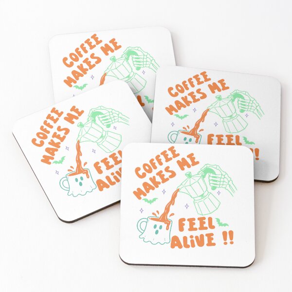 Item preview, Coffee Makes Me Feel Alive  designed and sold by wesdesignshop.
