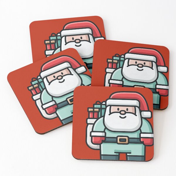 Item preview, Cute Mint Green Santa Claus Illustration designed and sold by colorful-white.