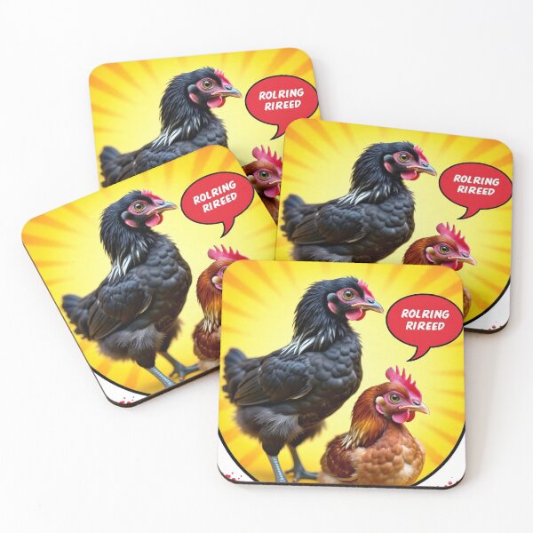 Item preview, Funny Talking Hens | Cute Chicken Cartoon with Silly Speech Bubble designed and sold by pbchan.