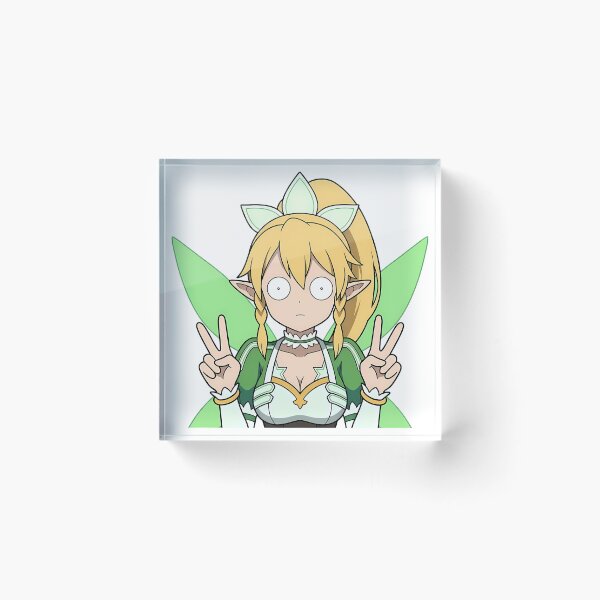 Item preview, Leafa Sword Art Online Green Fairy Double Peace Pose designed and sold by earlobejerk.