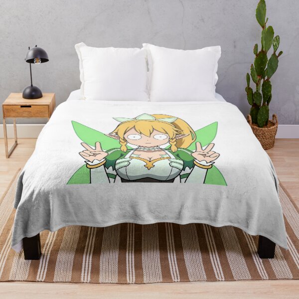 Item preview, Leafa Sword Art Online Green Fairy Double Peace Pose designed and sold by earlobejerk.