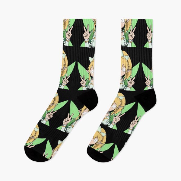 Item preview, Leafa Sword Art Online Green Fairy Double Peace Pose designed and sold by earlobejerk.