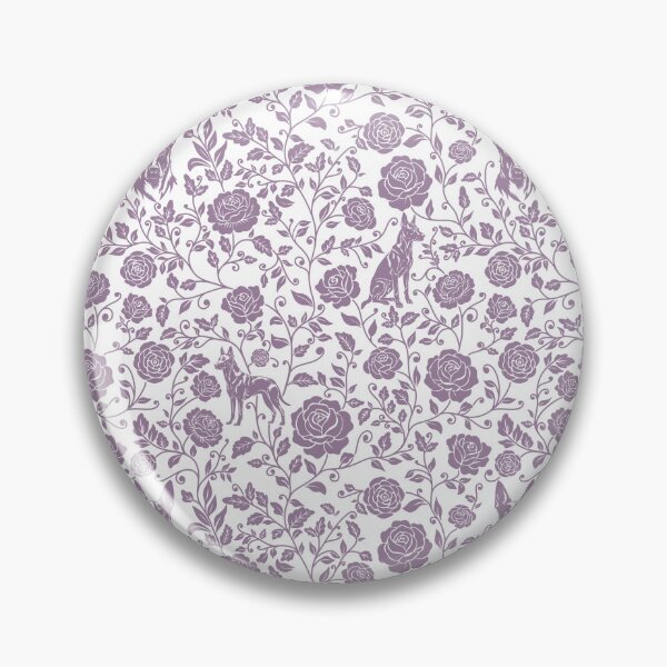 Item preview, Belgian Malinois Floral Pattern | Elegant Botanical Dog Design Lavender designed and sold by WildLakePatterns.