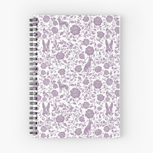 Item preview, Belgian Malinois Floral Pattern | Elegant Botanical Dog Design Lavender designed and sold by WildLakePatterns.
