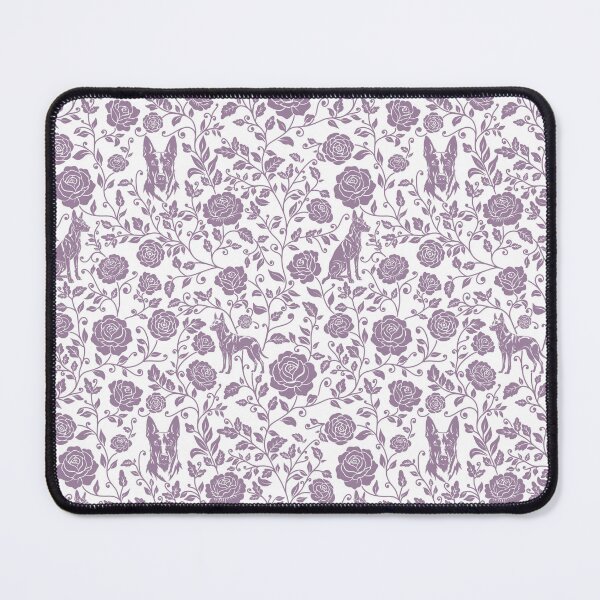 Item preview, Belgian Malinois Floral Pattern | Elegant Botanical Dog Design Lavender designed and sold by WildLakePatterns.