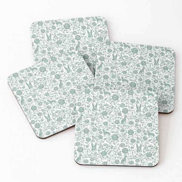Item preview, Belgian Malinois Floral Pattern | Elegant Botanical Dog Design Green designed and sold by WildLakePatterns.