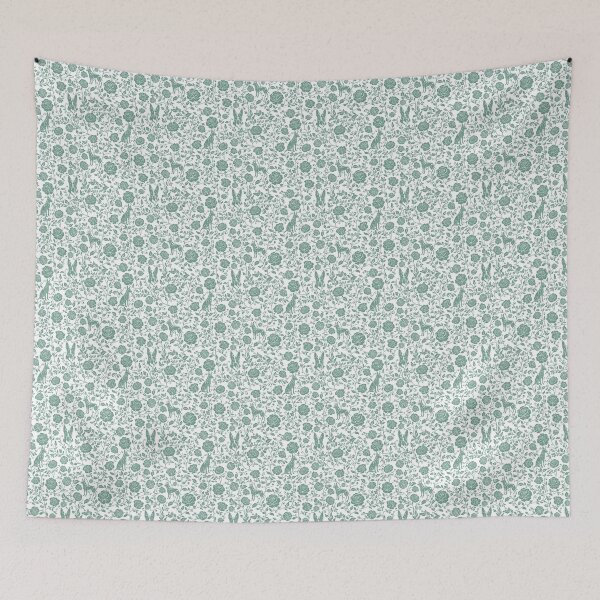 Item preview, Belgian Malinois Floral Pattern | Elegant Botanical Dog Design Green designed and sold by WildLakePatterns.