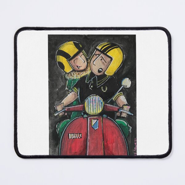 Item preview, Classic Scooter | Vintage Scooter Riders | Retro Mod Inspired Art designed and sold by GWARTGB.
