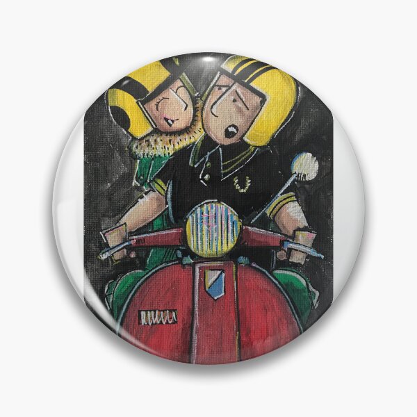 Item preview, Classic Scooter | Vintage Scooter Riders | Retro Mod Inspired Art designed and sold by GWARTGB.