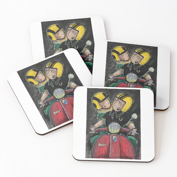 Item preview, Classic Scooter | Vintage Scooter Riders | Retro Mod Inspired Art designed and sold by GWARTGB.