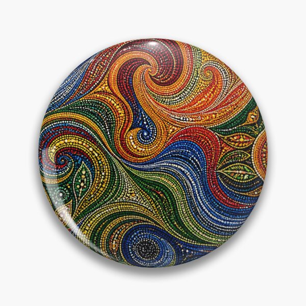 Item preview, Aboriginal Inspired Dot Art - Dreamy Swirls Pattern designed and sold by GrinGalore.