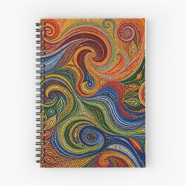 Item preview, Aboriginal Inspired Dot Art - Dreamy Swirls Pattern designed and sold by GrinGalore.