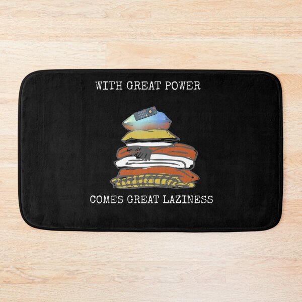 Item preview, With Great Power Comes Great Laziness Funny Super Hero Parody designed and sold by Mircea786.