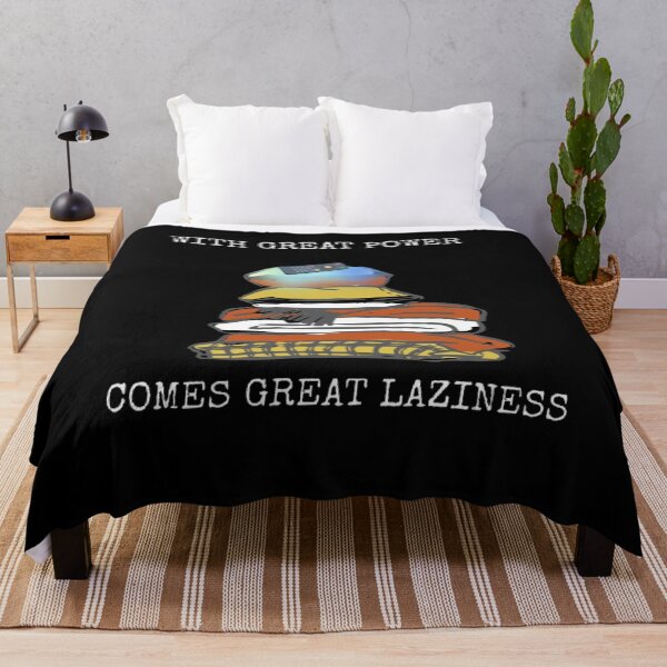 Item preview, With Great Power Comes Great Laziness Funny Super Hero Parody designed and sold by Mircea786.