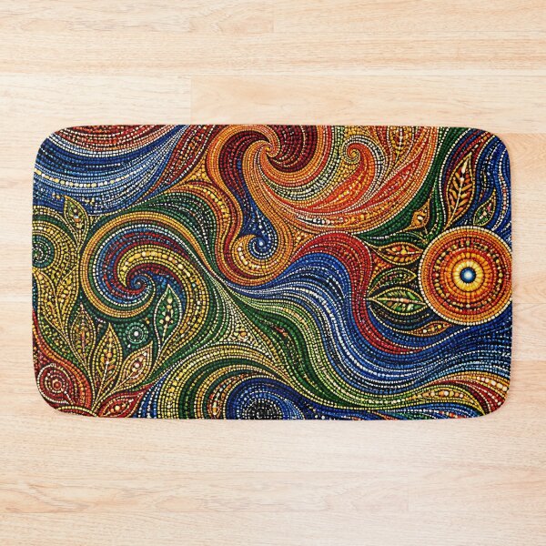 Item preview, Aboriginal Inspired Dot Art - Dreamy Swirls Pattern designed and sold by GrinGalore.
