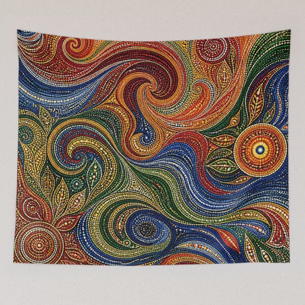 Item preview, Aboriginal Inspired Dot Art - Dreamy Swirls Pattern designed and sold by GrinGalore.