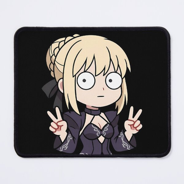 Item preview, Saber Alter Fate Stay Night Elegant Purple Peace Pose designed and sold by earlobejerk.