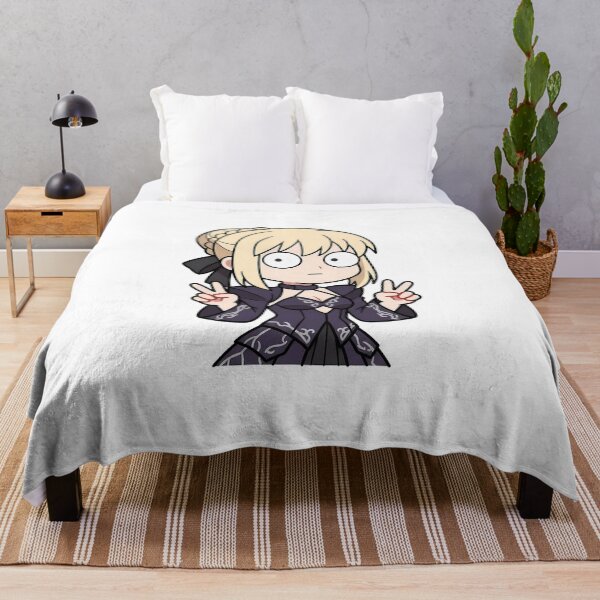Item preview, Saber Alter Fate Stay Night Elegant Purple Peace Pose designed and sold by earlobejerk.