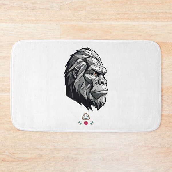 Item preview, Geometric Low-Poly Bigfoot Profile Minimalist Cryptid designed and sold by Whimsy Trail Co.