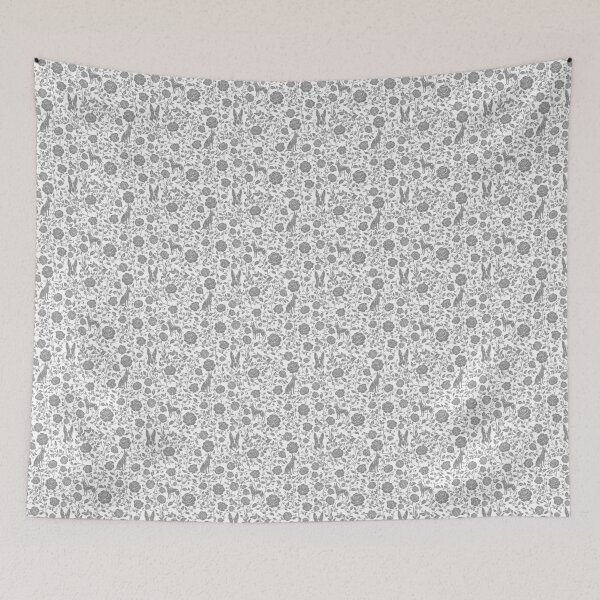Item preview, Belgian Malinois Floral Pattern | Elegant Botanical Dog Design Grey designed and sold by WildLakePatterns.