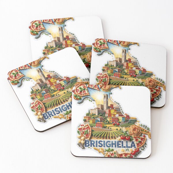 Item preview, Brisighella Hilltop Mosaic Travel Sticker Summer Souvenir designed and sold by Imaginarium of Chaos falcon88 .