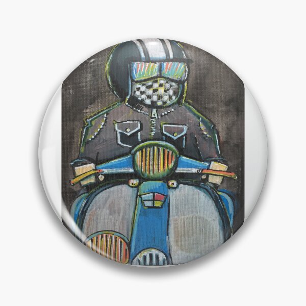 Item preview, Classic Scooter | Vintage Scooter Riders | Retro Mod Inspired Art designed and sold by GWARTGB.