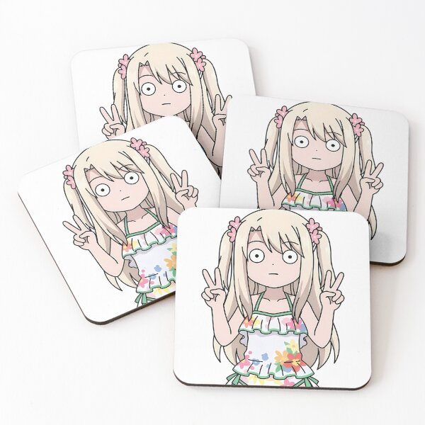 Item preview, Illyasviel Von Einzbern Fate Stay Night Floral Peace Pose designed and sold by earlobejerk.