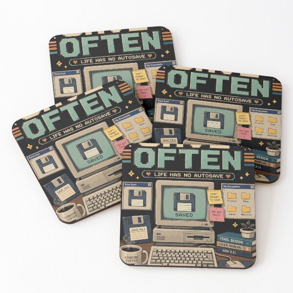 Item preview, Save Often – Life Has No Autosave | Retro Computer Graphic T-Shirt designed and sold by JIMBOEE.