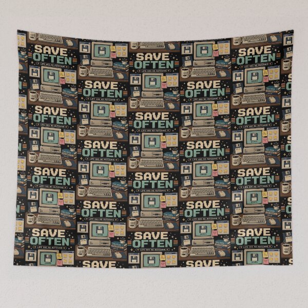 Item preview, Save Often – Life Has No Autosave | Retro Computer Graphic T-Shirt designed and sold by JIMBOEE.