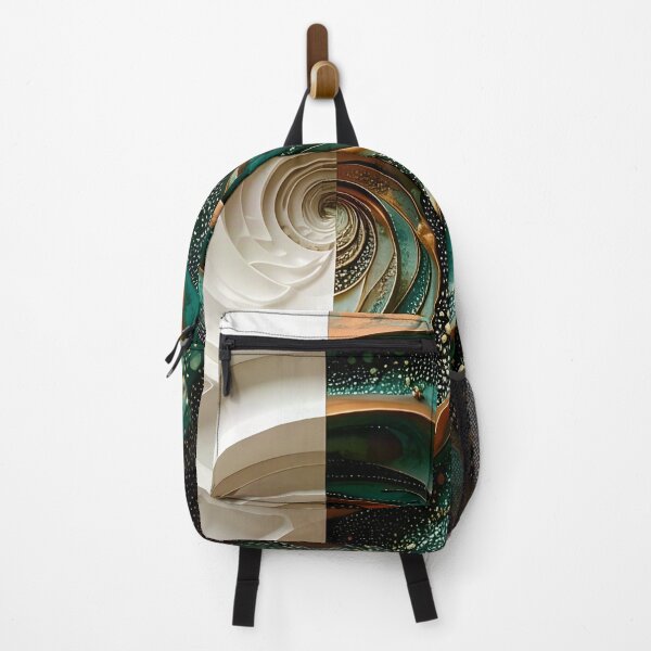 Item preview, Dual Spiral in Copper and White designed and sold by Vicky Brago-Mitchell®.