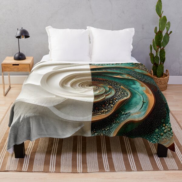 Item preview, Dual Spiral in Copper and White designed and sold by Vicky Brago-Mitchell®.