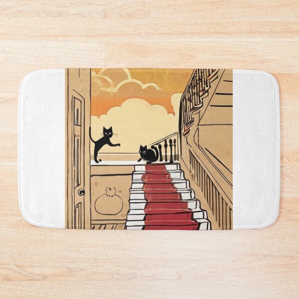 Item preview, Illustration - Stylized Black Cats, Surreal and Refined Atmosphere designed and sold by World-Pets.