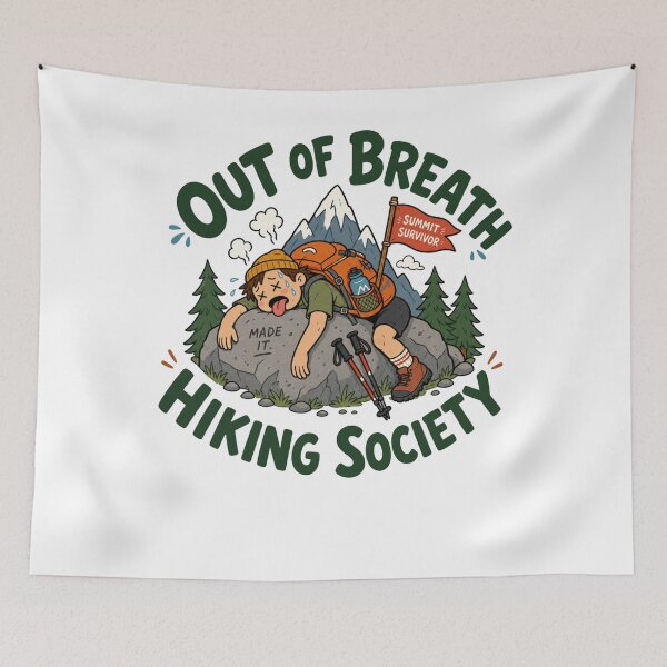 Item preview, Midlife Hiking Friends Retro Trail Club Design designed and sold by JansenGS.