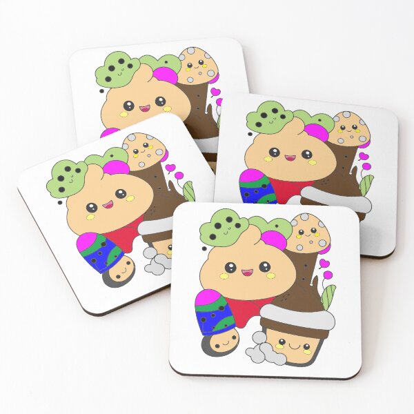 Item preview, Cute Kawaii Doodle Characters of Food and Mushrooms designed and sold by yornimaalfana15.