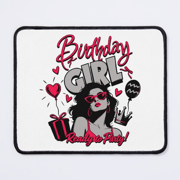 Item preview, Pop Art Birthday Girl Ready to Party Womens T-Shirt designed and sold by illeN-Art-World.