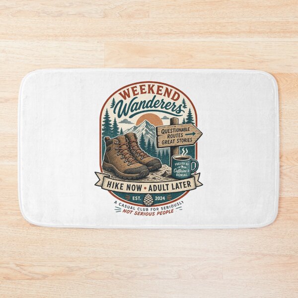 Item preview, Midlife Hiking Friends Retro Trail Club Design designed and sold by JansenGS.