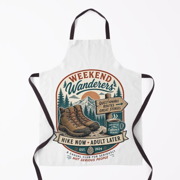 Item preview, Midlife Hiking Friends Retro Trail Club Design designed and sold by JansenGS.