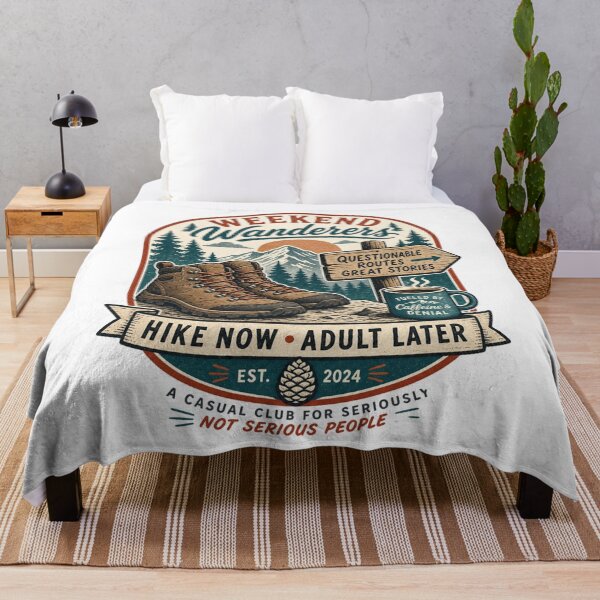 Item preview, Midlife Hiking Friends Retro Trail Club Design designed and sold by JansenGS.
