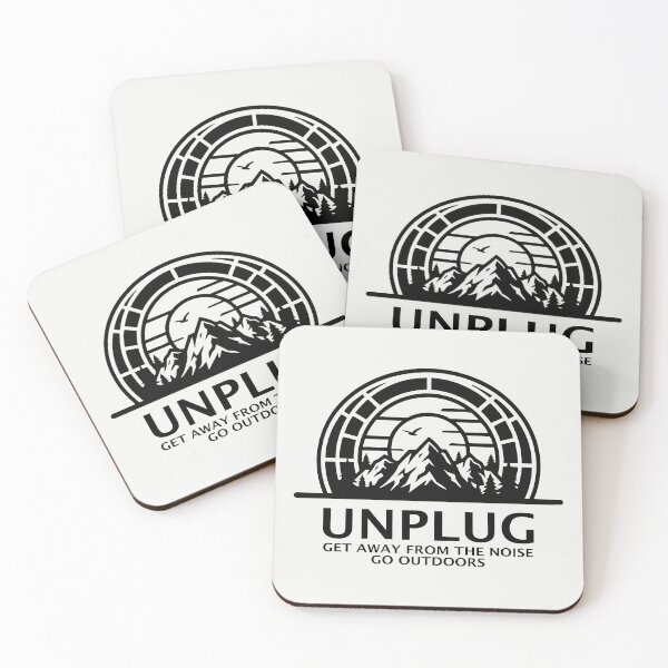 Item preview, UNPLUG Get Away from the Noise Go Outdoors Mountain Graphic designed and sold by ShirtRemarks.