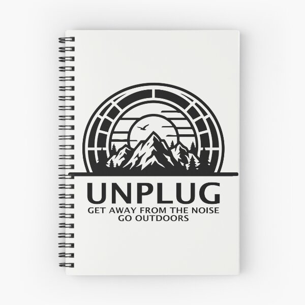 Item preview, UNPLUG Get Away from the Noise Go Outdoors Mountain Graphic designed and sold by ShirtRemarks.