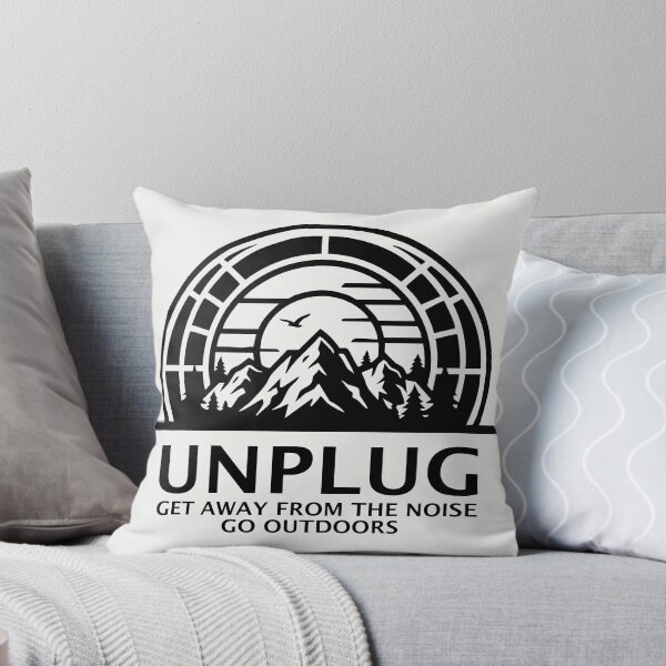 Item preview, UNPLUG Get Away from the Noise Go Outdoors Mountain Graphic designed and sold by ShirtRemarks.