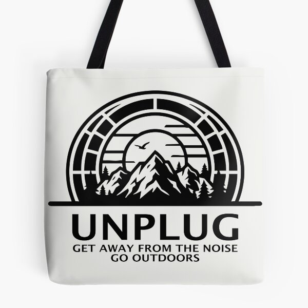 Item preview, UNPLUG Get Away from the Noise Go Outdoors Mountain Graphic designed and sold by ShirtRemarks.