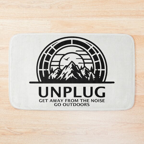 Item preview, UNPLUG Get Away from the Noise Go Outdoors Mountain Graphic designed and sold by ShirtRemarks.