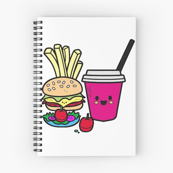Item preview, Cute Cartoon Fast Food Set with Burger, Fries, and Soda designed and sold by yornimaalfana15.