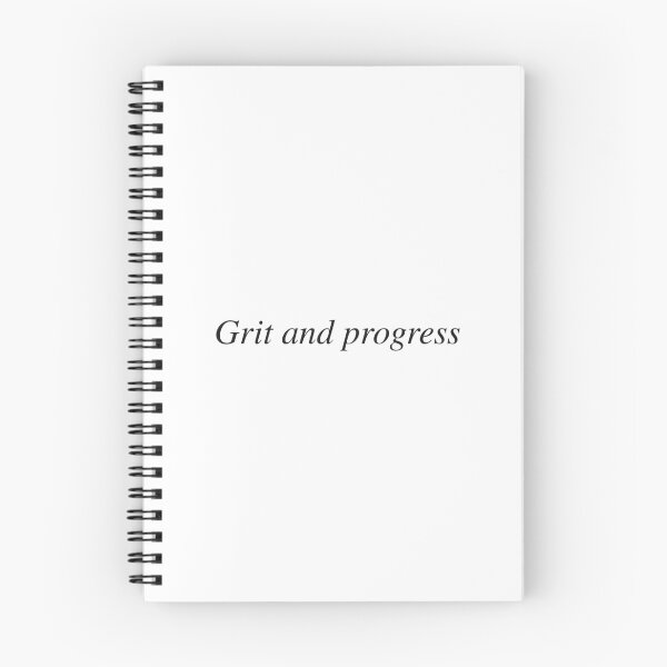 Item preview, Grit and progress designed and sold by AnotherSaying.