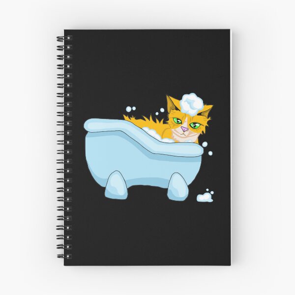 Item preview,  Cat Bath Cute Ginger Kitten Soap Bubbles Tub Design designed and sold by macpeterse.